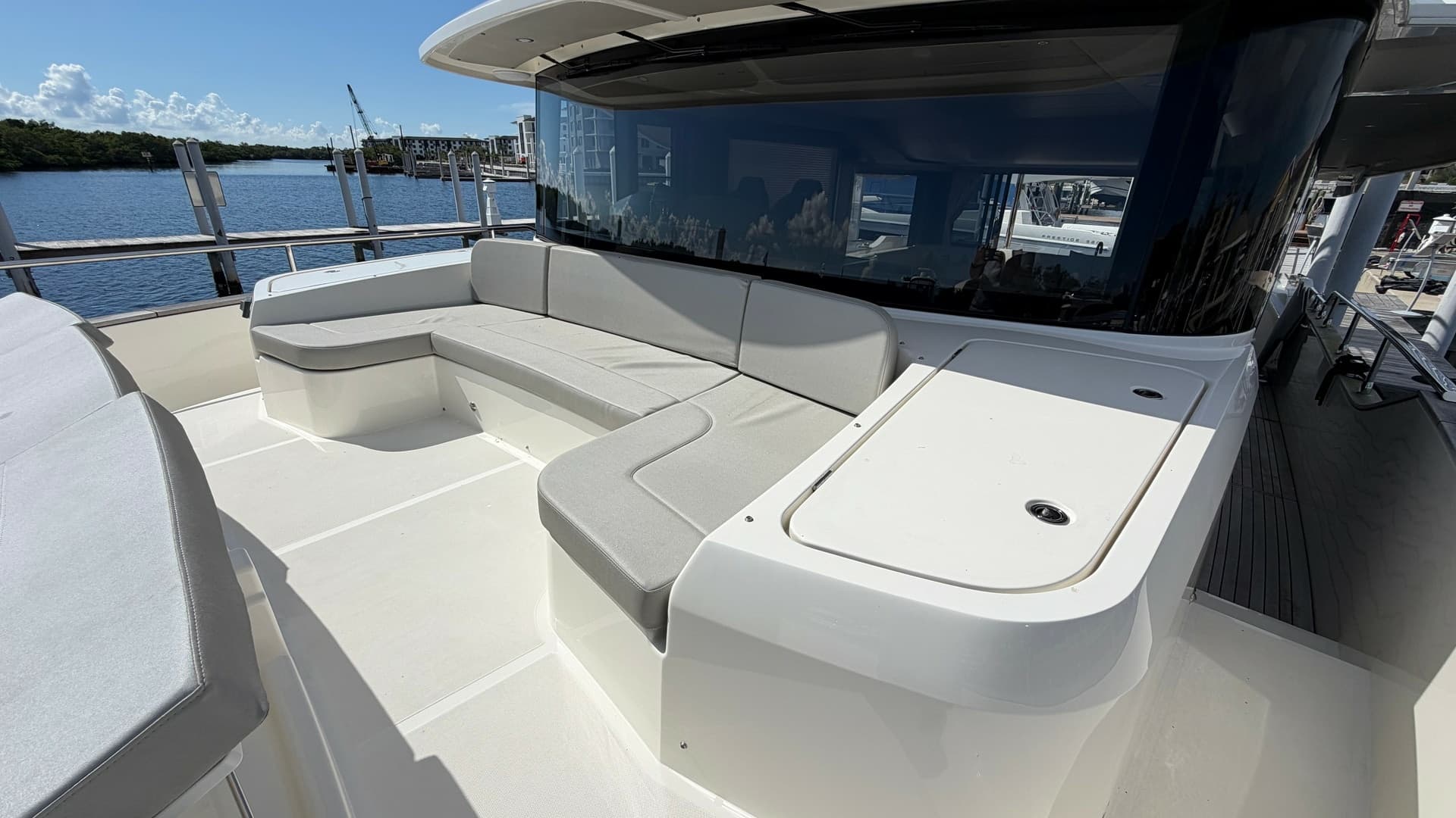 Spacious Foredeck Seating Area