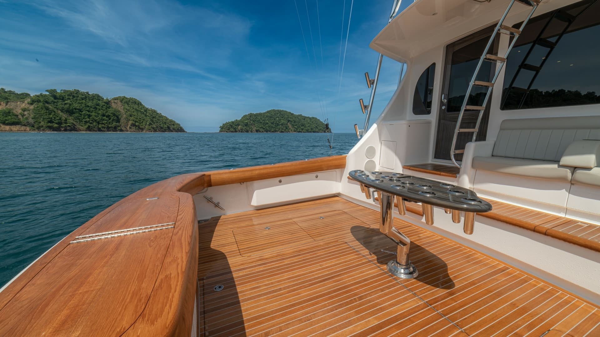 Spacious Aft Deck with Teak Flooring