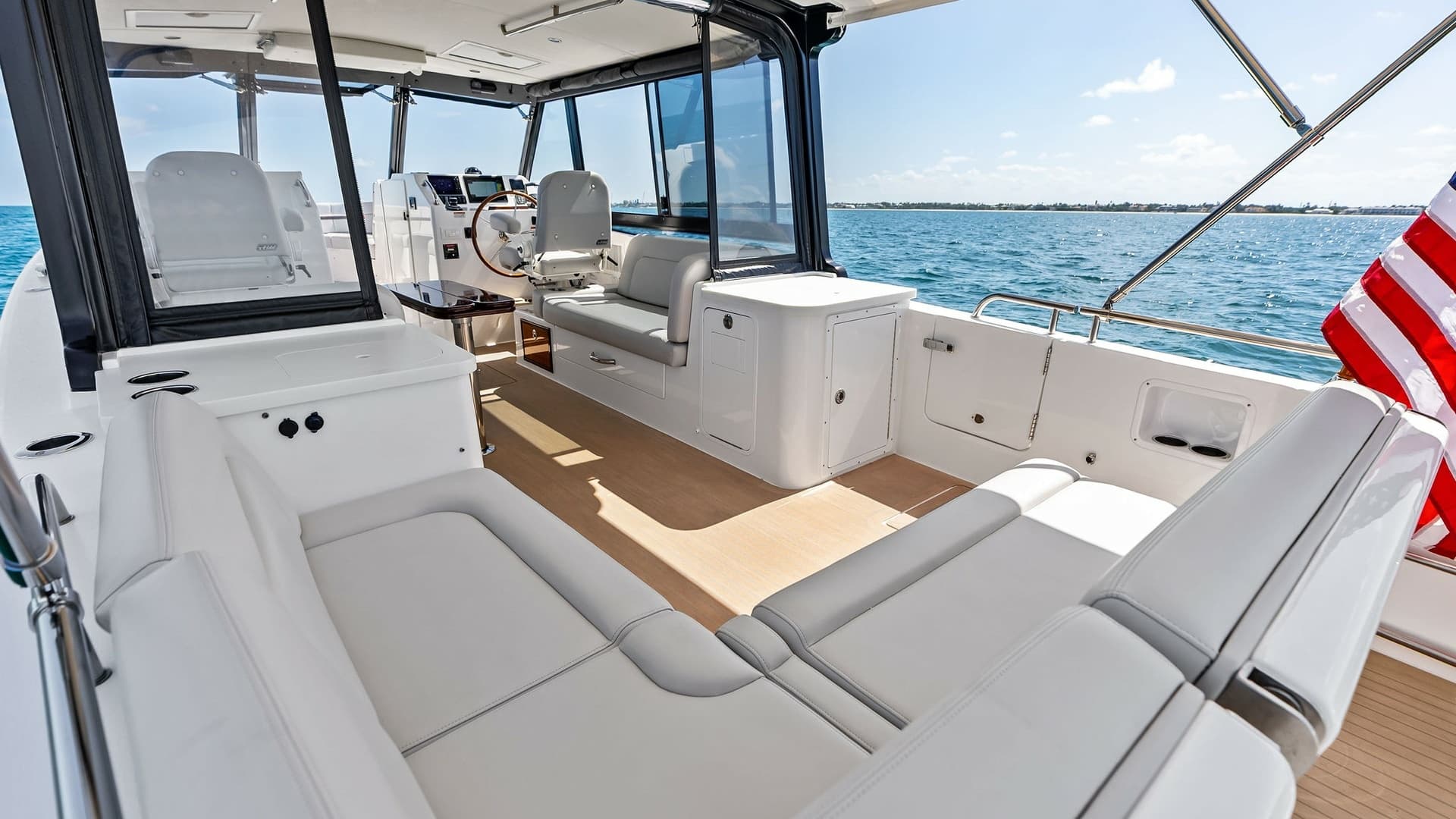 Spacious Aft Deck Seating Area