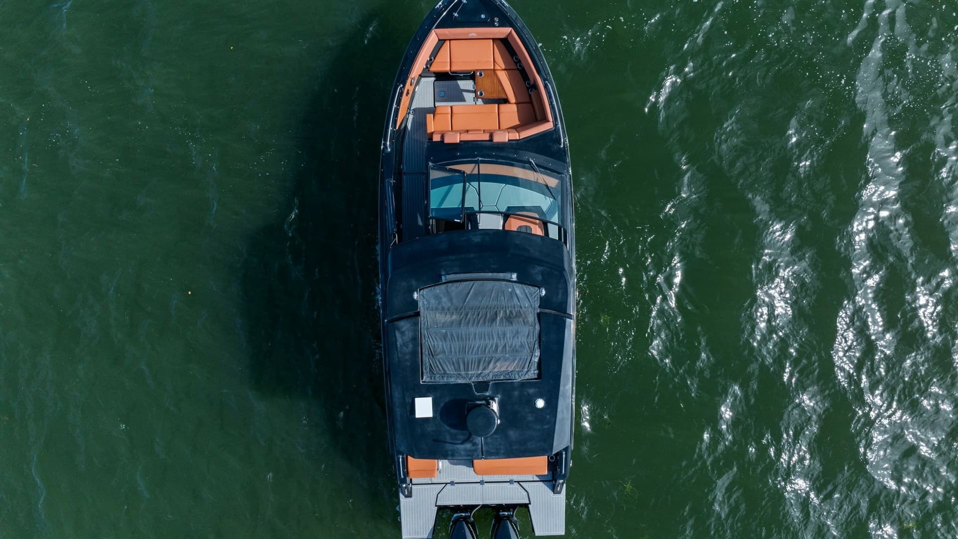 Aerial View of Cruisers Yachts 34 GLS