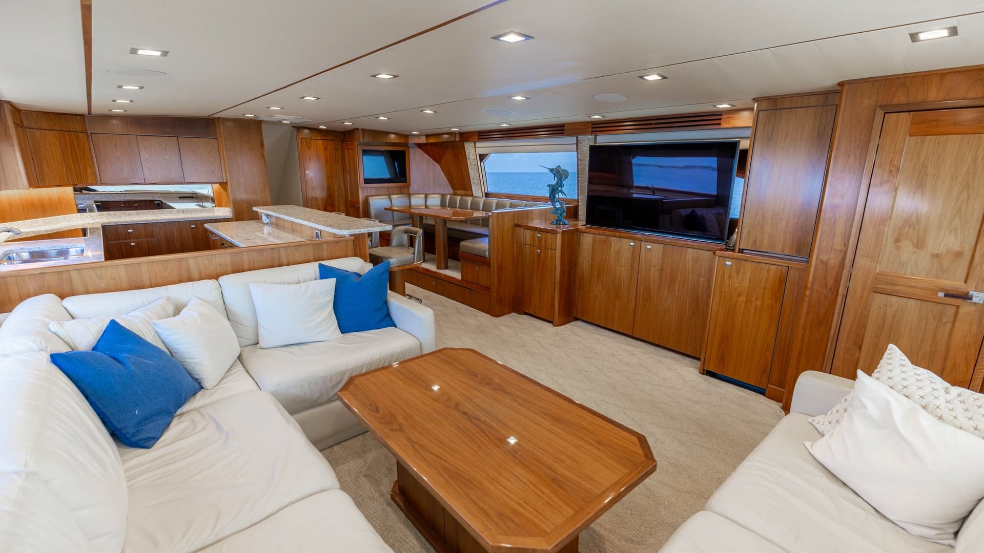 Spacious Interior Salon with Galley