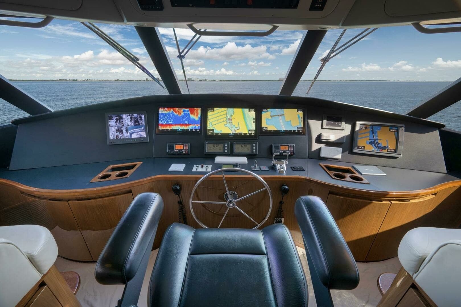 2011 Viking 76 Enclosed Bridge- TEUSEAS- Helm