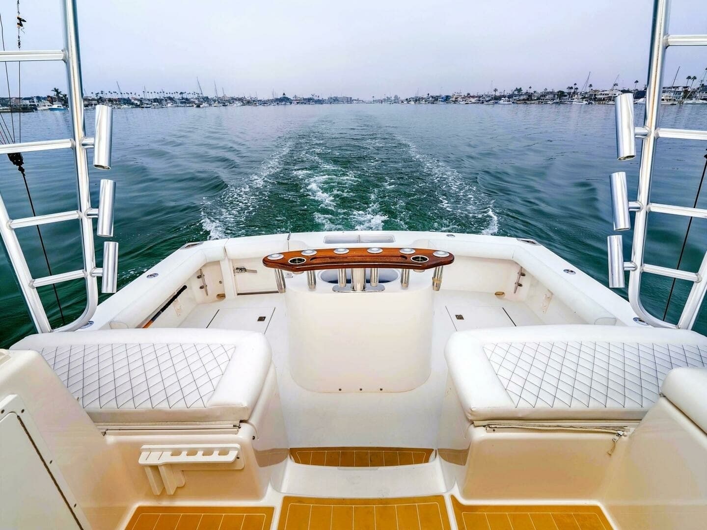 Spacious Aft Deck with Fishing Setup