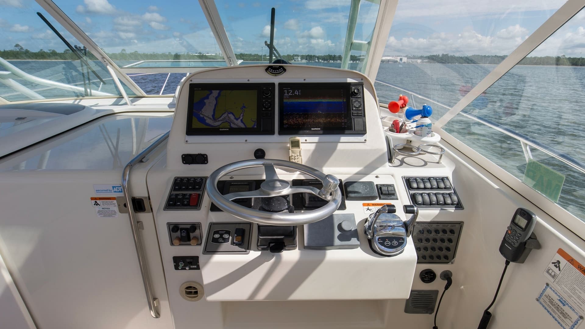 Helm Station with Electronics Display