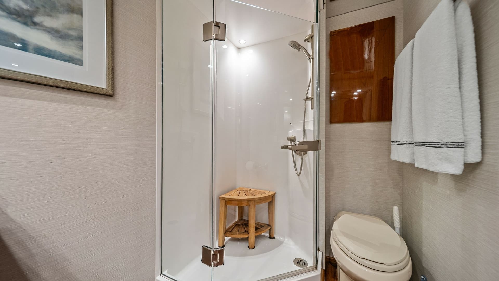 Elegant Ensuite Bathroom with Shower