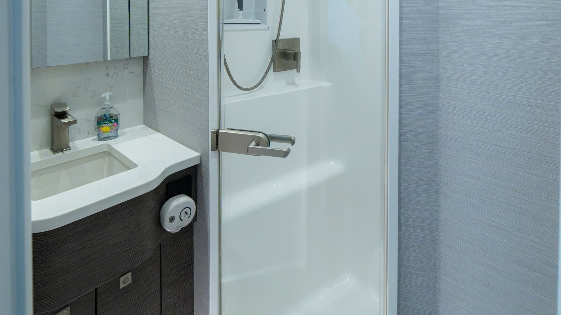 Elegant Ensuite Bathroom with Shower