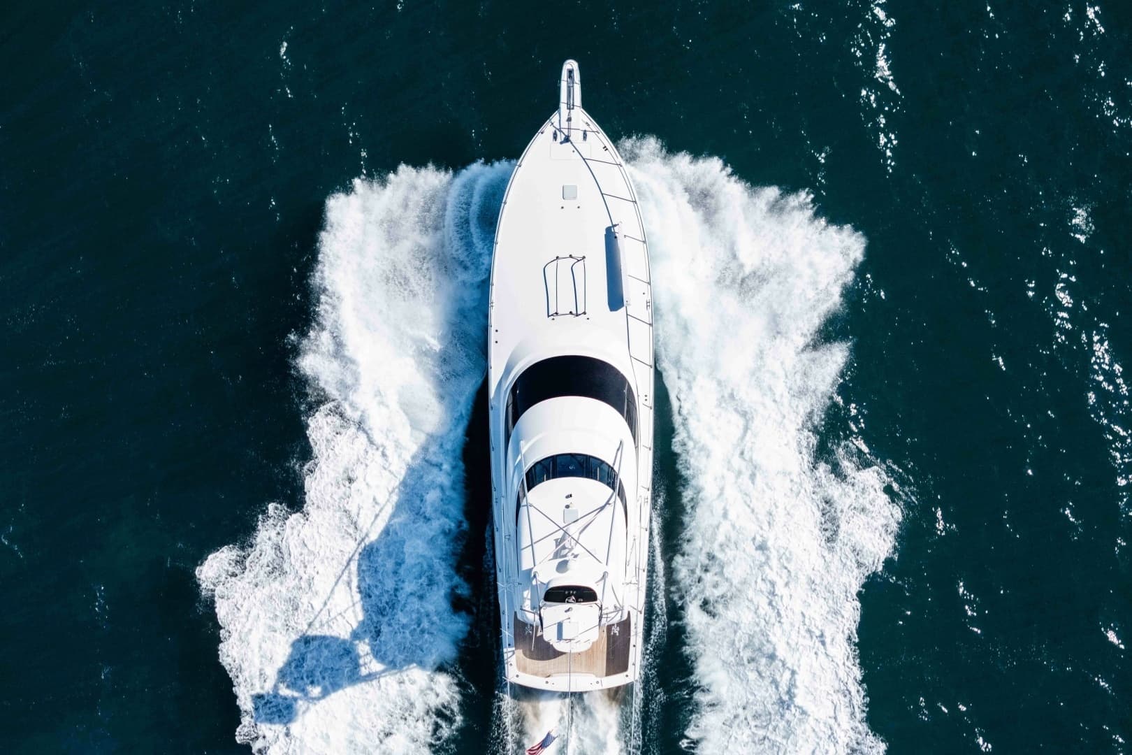 Aerial View of Bow in Motion