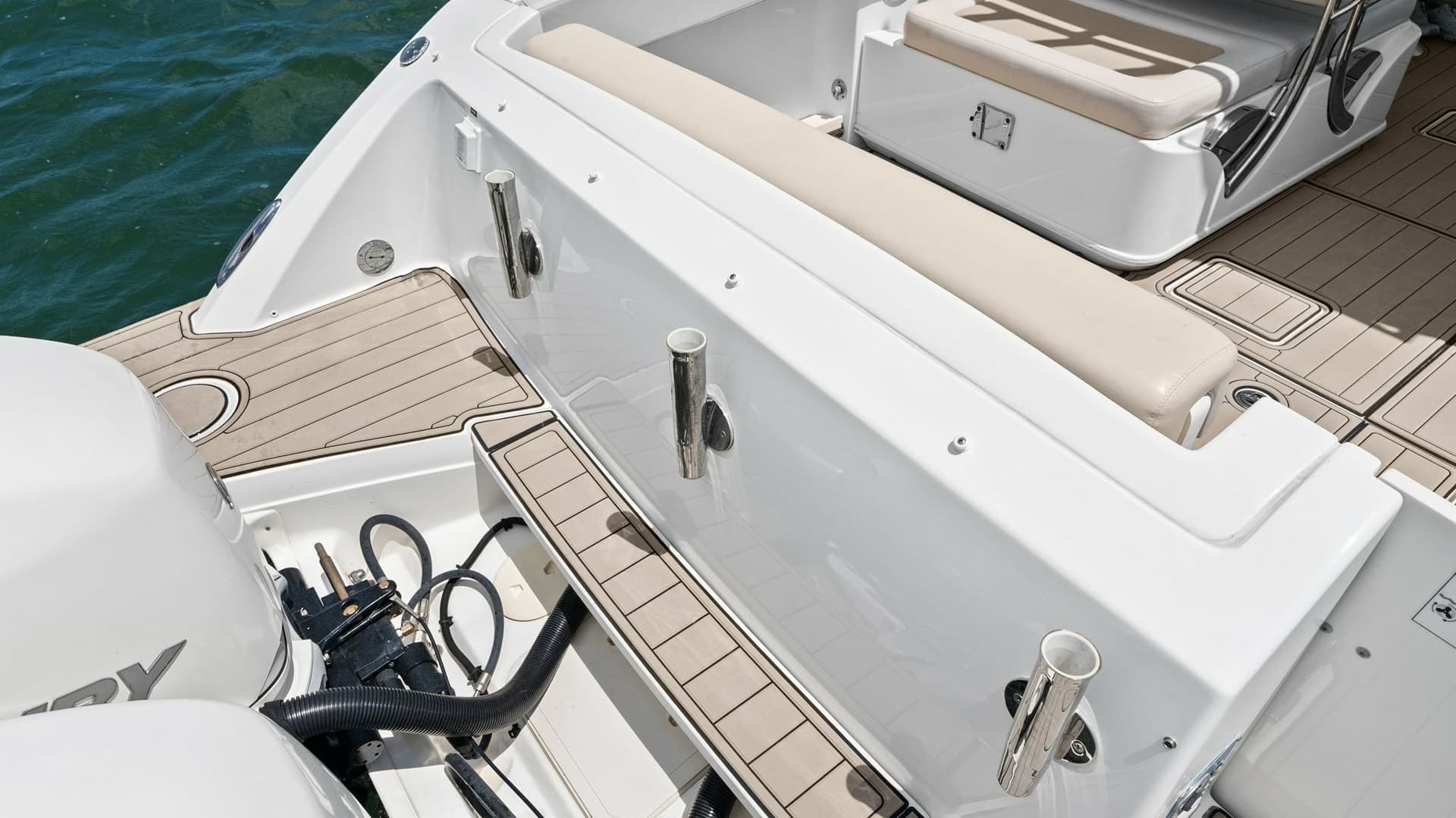 Stern Seating and Fishing Rod Holders