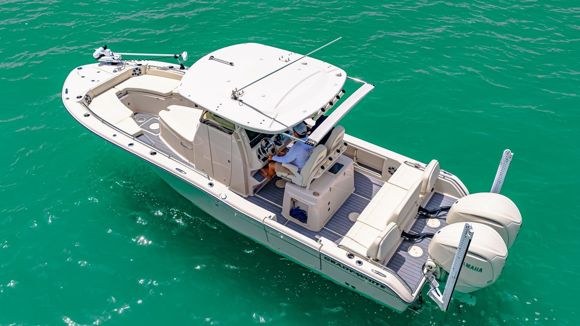 Aerial View of Helm and Deck