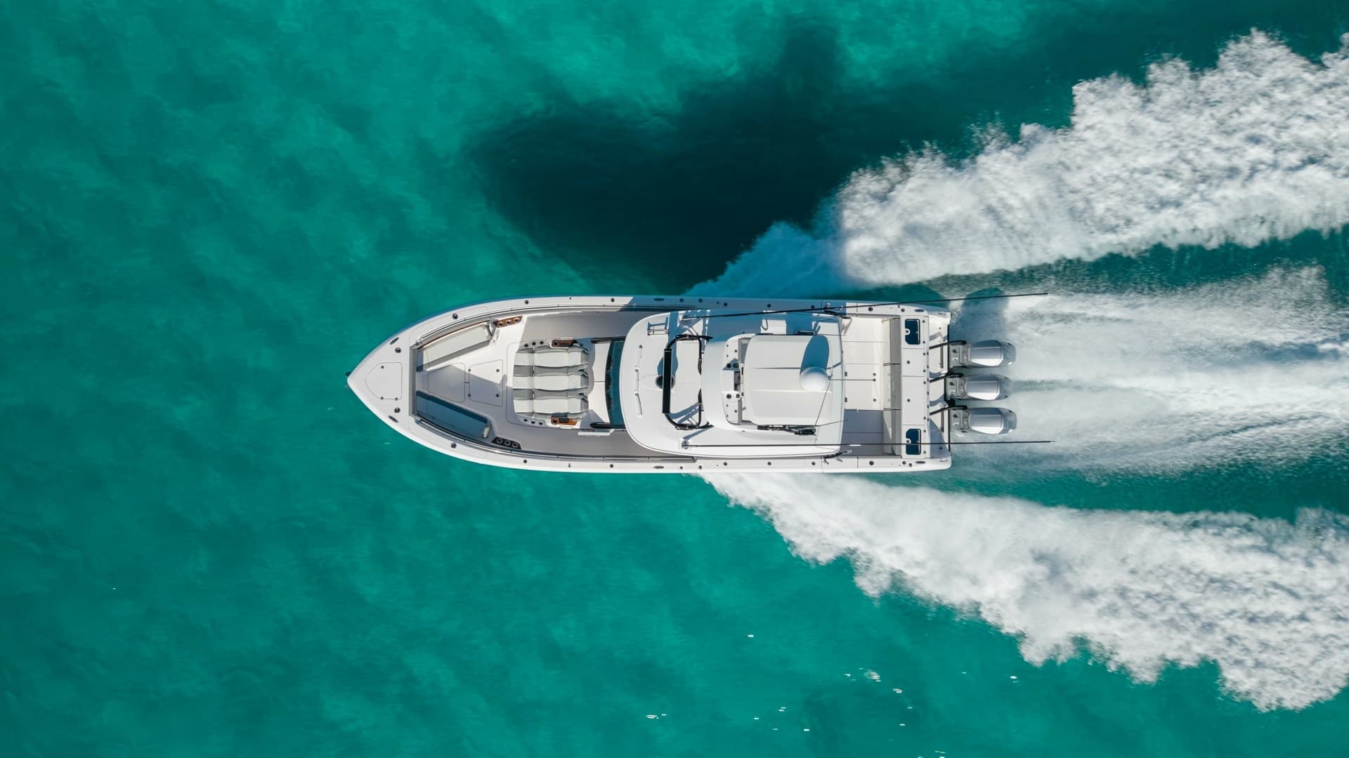 Aerial View of Center Console in Motion