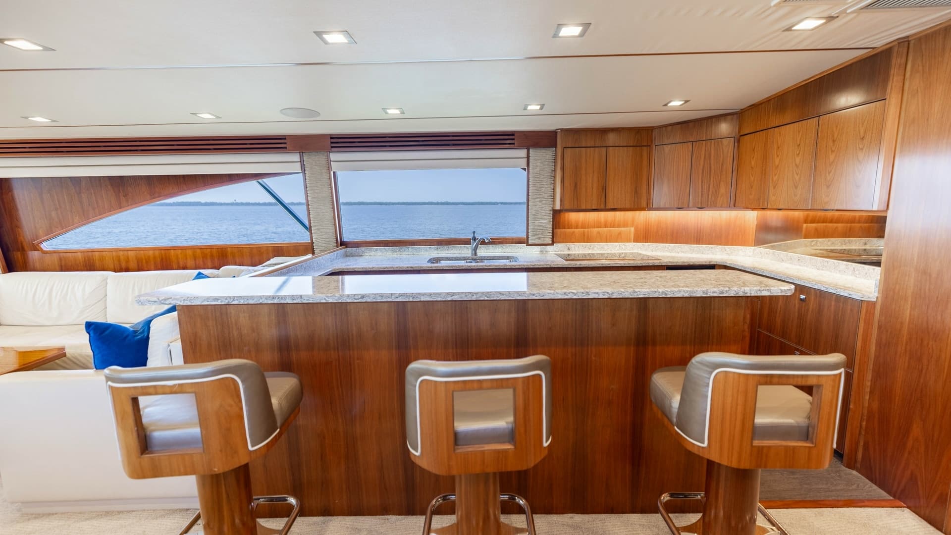 Galley with Bar Seating