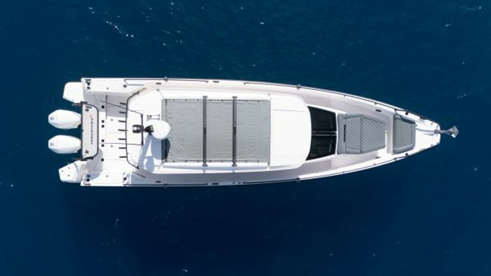 Aerial View of Axopar 37 Deck