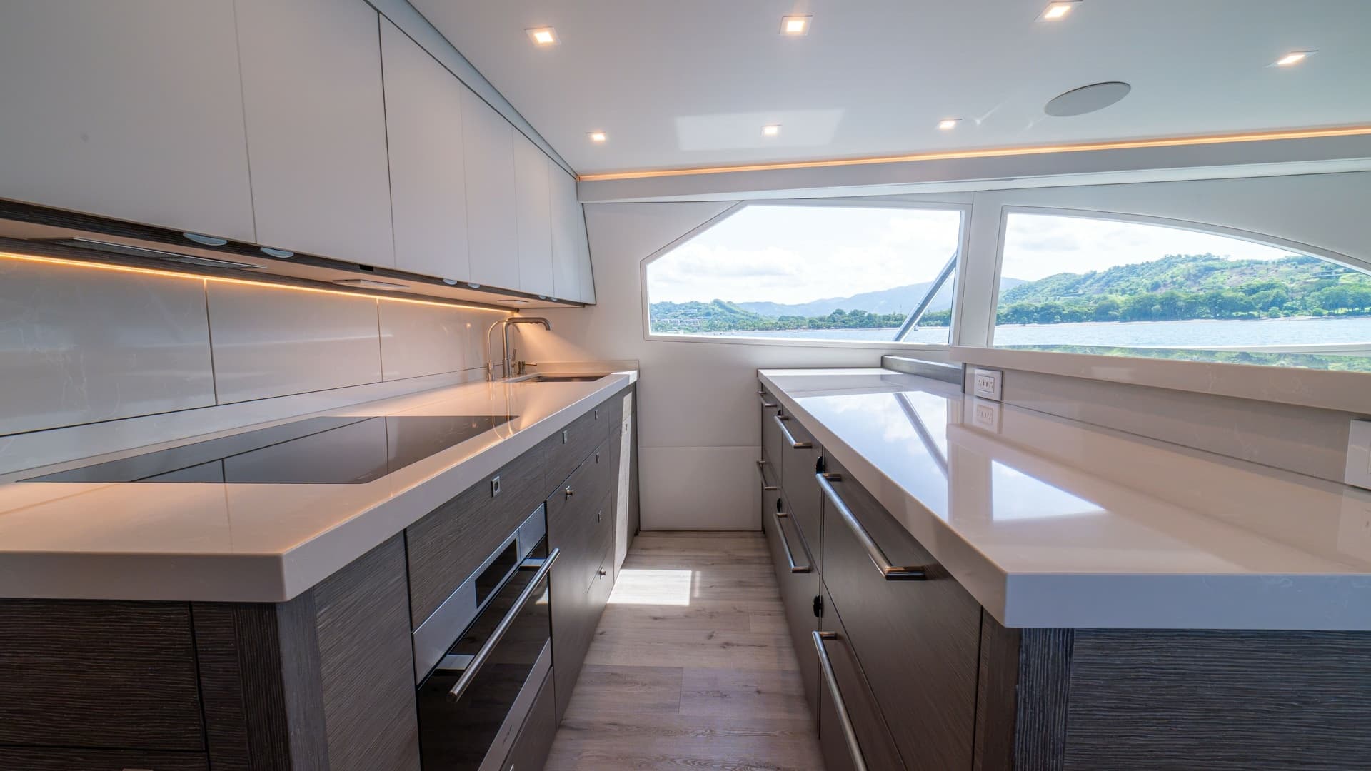 Modern Galley with Scenic View