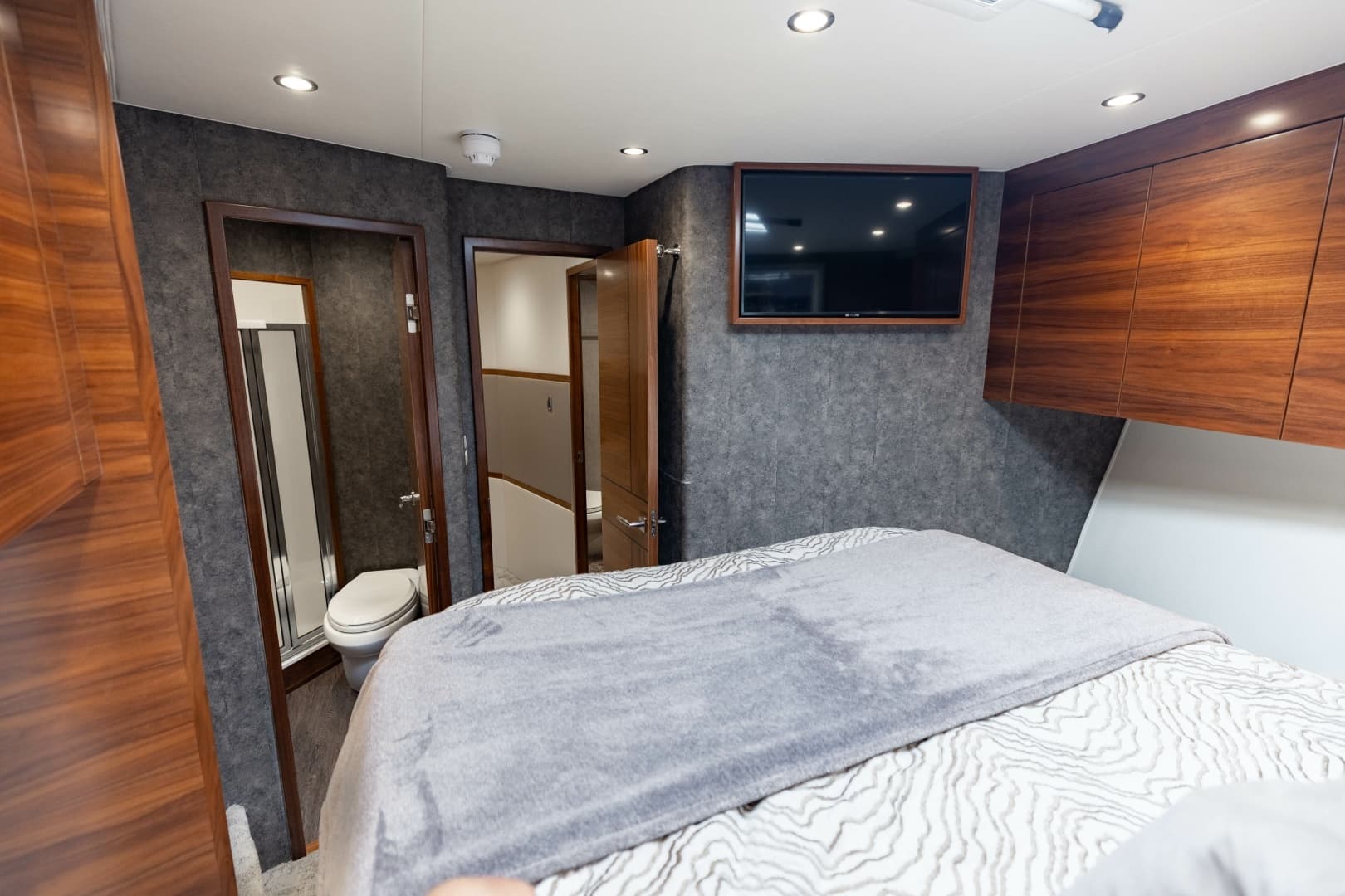 2023 Viking 72 Convertible- TEAM SUPREME- Forward Stateroom
