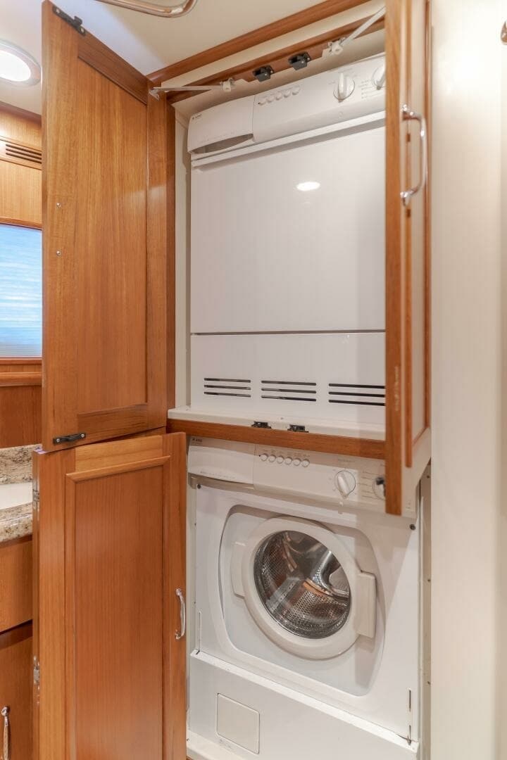 2008 Grand Banks 59 Aleutian RP- "TINTAGEL": Compact Laundry Area