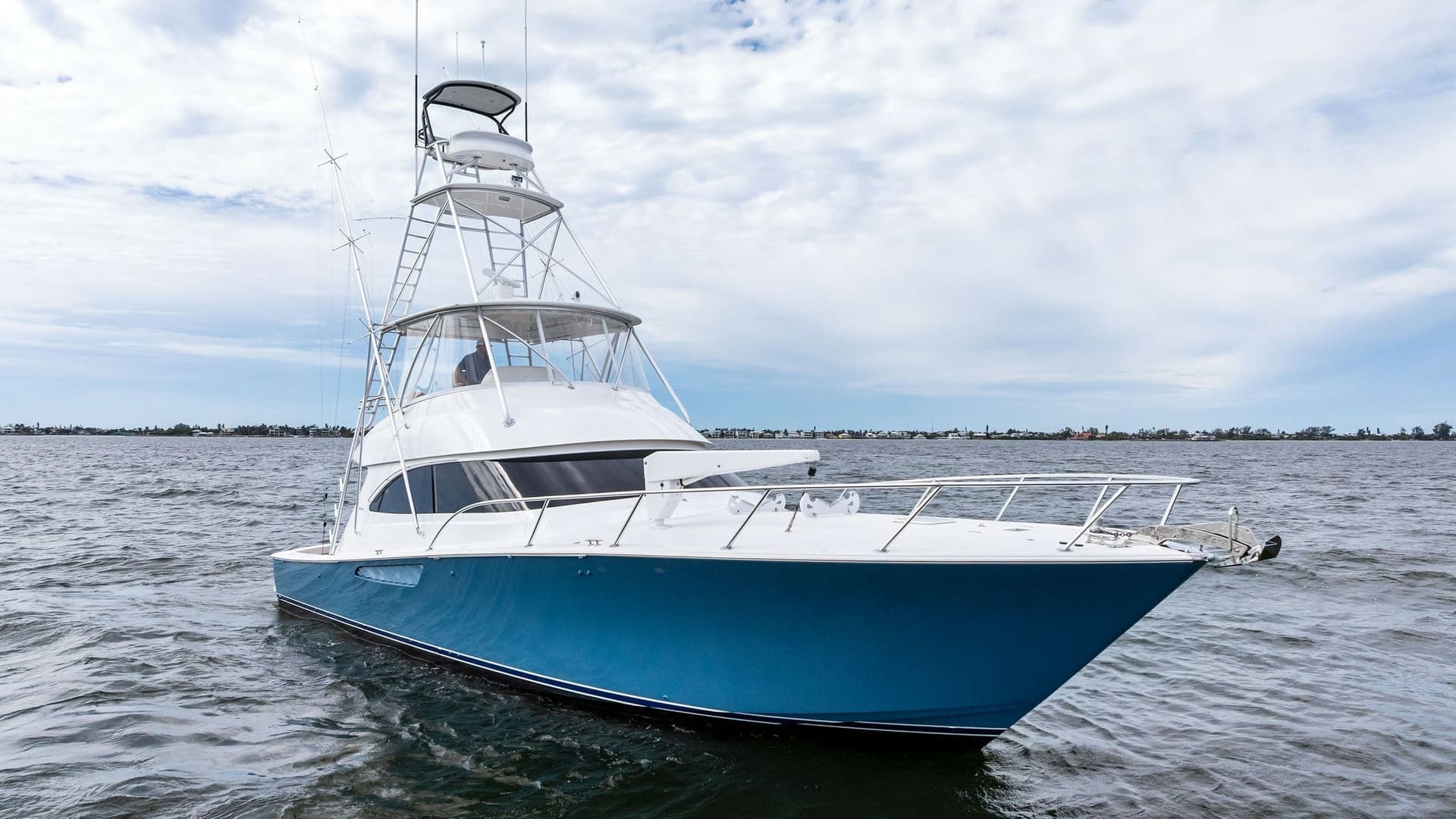 Bow View of Viking 55 Convertible