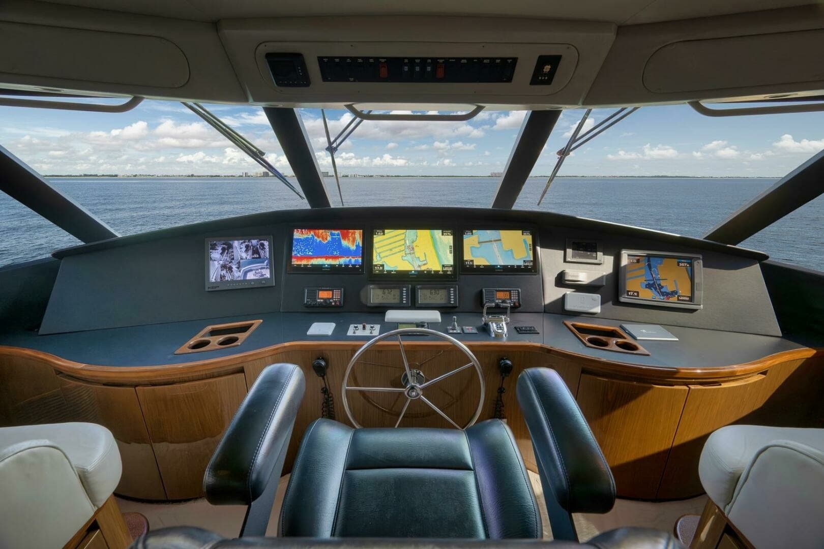 2011 Viking 76 Enclosed Bridge- TEUSEAS- Helm
