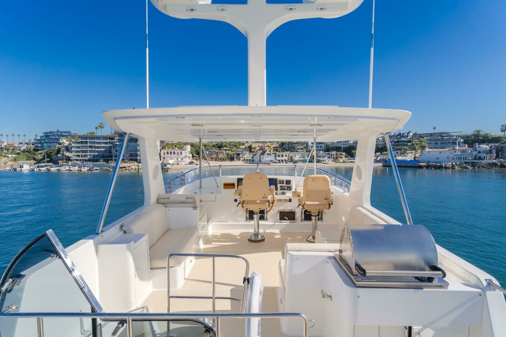 2008 Grand Banks 59 Aleutian RP- "TINTAGEL": Flybridge with Helm and Seating Area