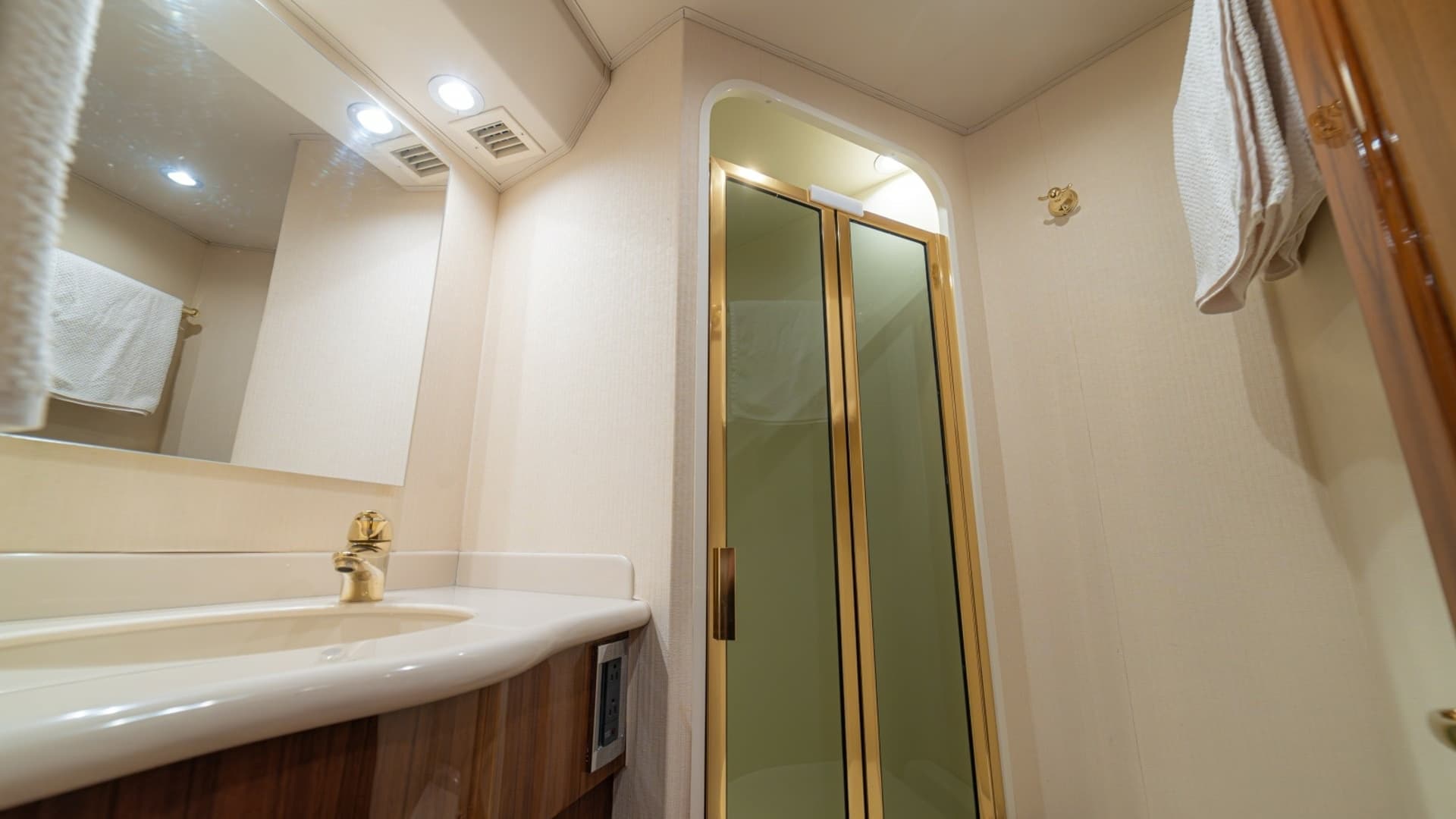 Elegant En-Suite Bathroom with Shower