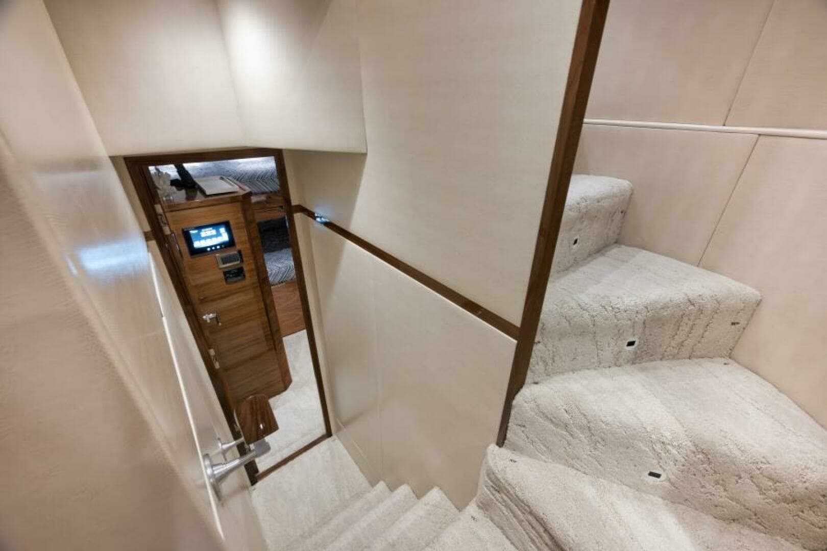 2024 Viking 68 Convertible- GYS TRADE- Companionway to Crew Qtrs