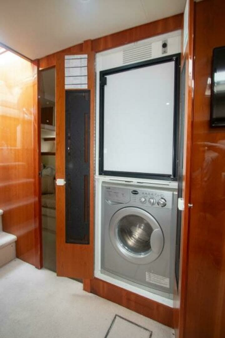 2012 Riviera 50 Sport Yacht - "CONTESSA": Laundry Area with Washer/Dryer Unit