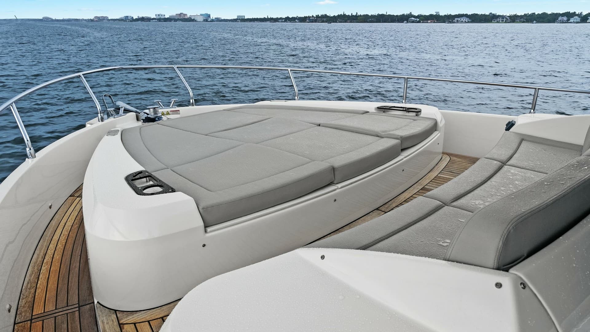 Bow Sunbathing Area with Cushions