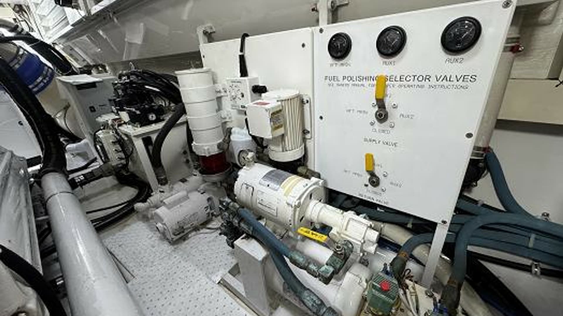 2007 74 Viking 74 Enclosed Bridge Never Settle - Fuel Transfer Pumps and Fuel Polishing System