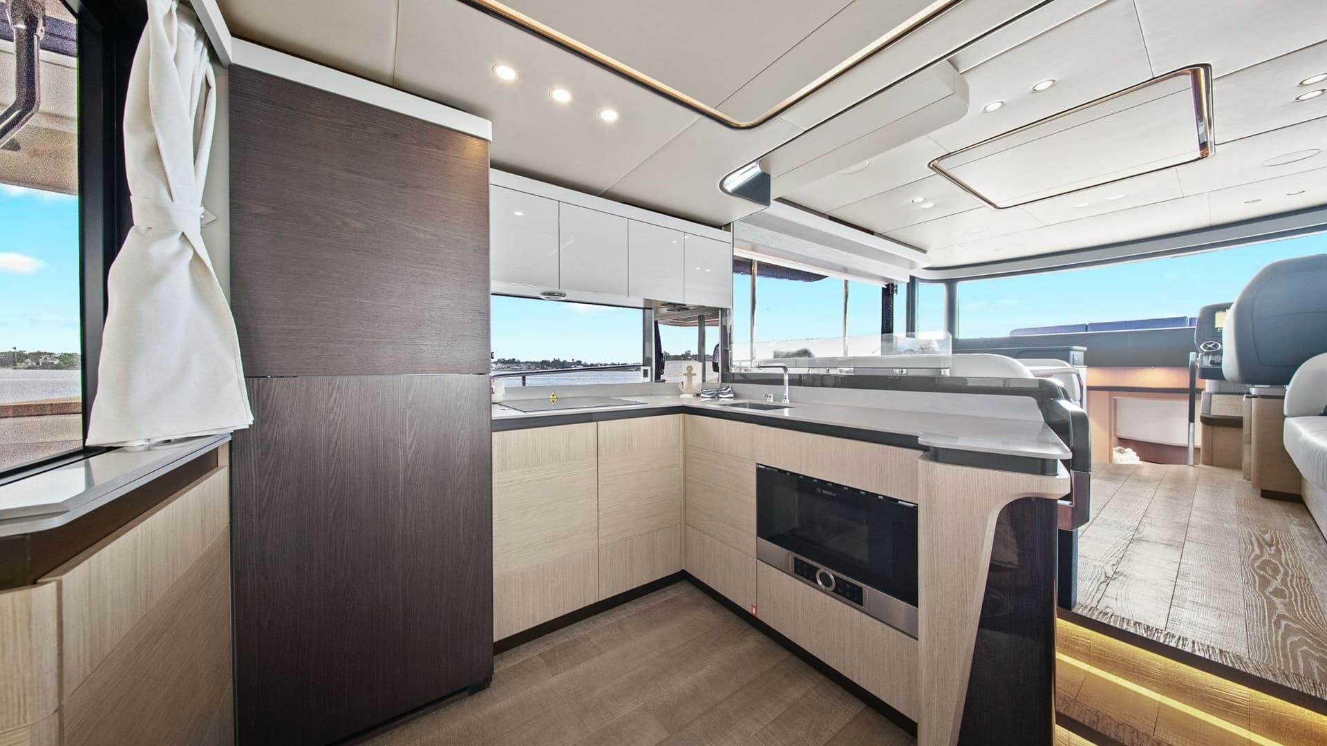 Modern Galley with Sea View