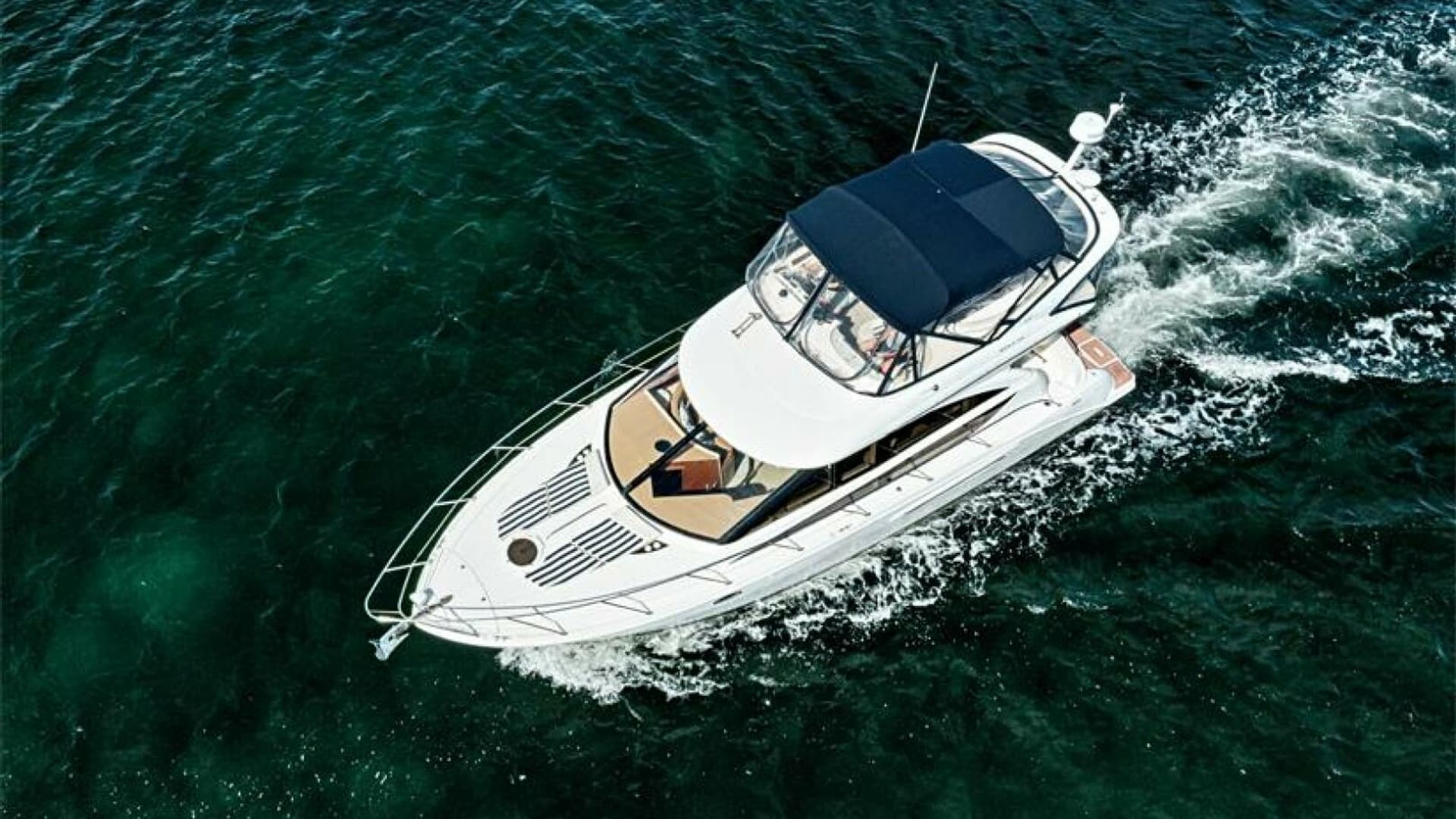 Aerial View of Flybridge and Bow