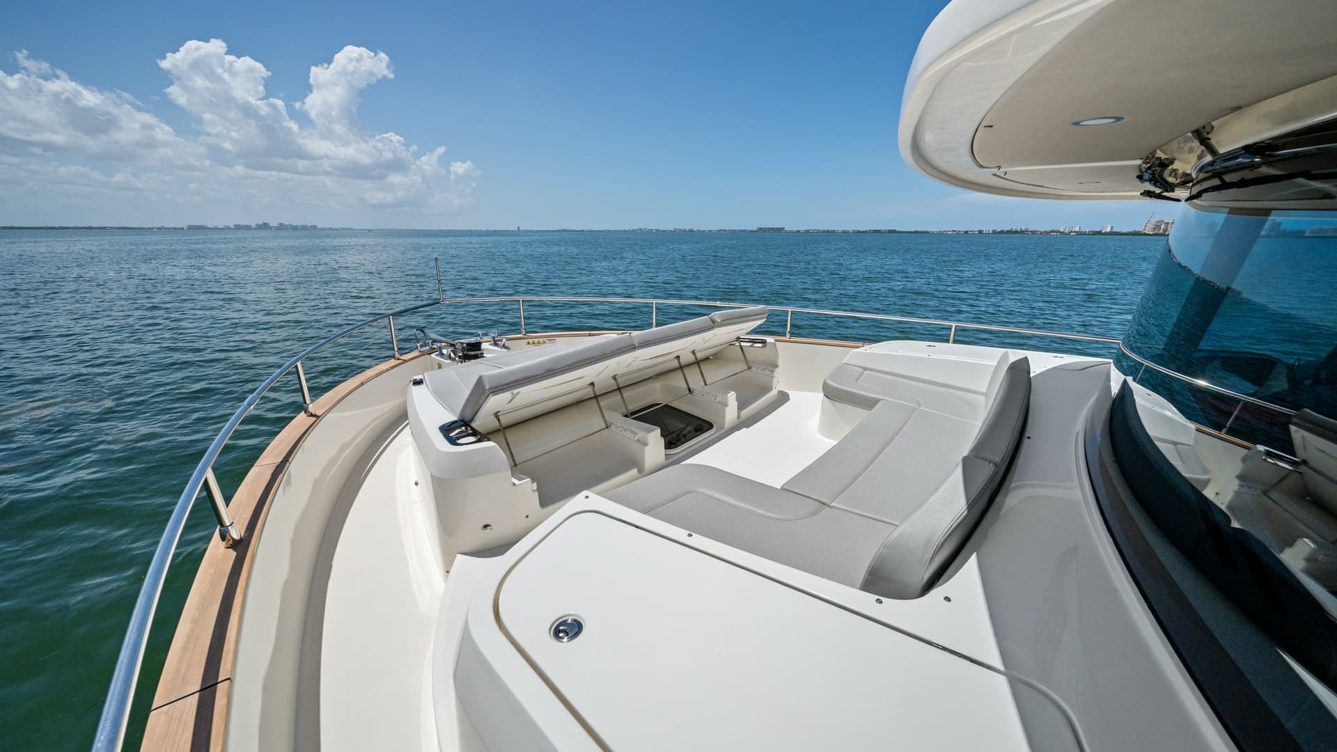 Spacious Foredeck with Sun Loungers