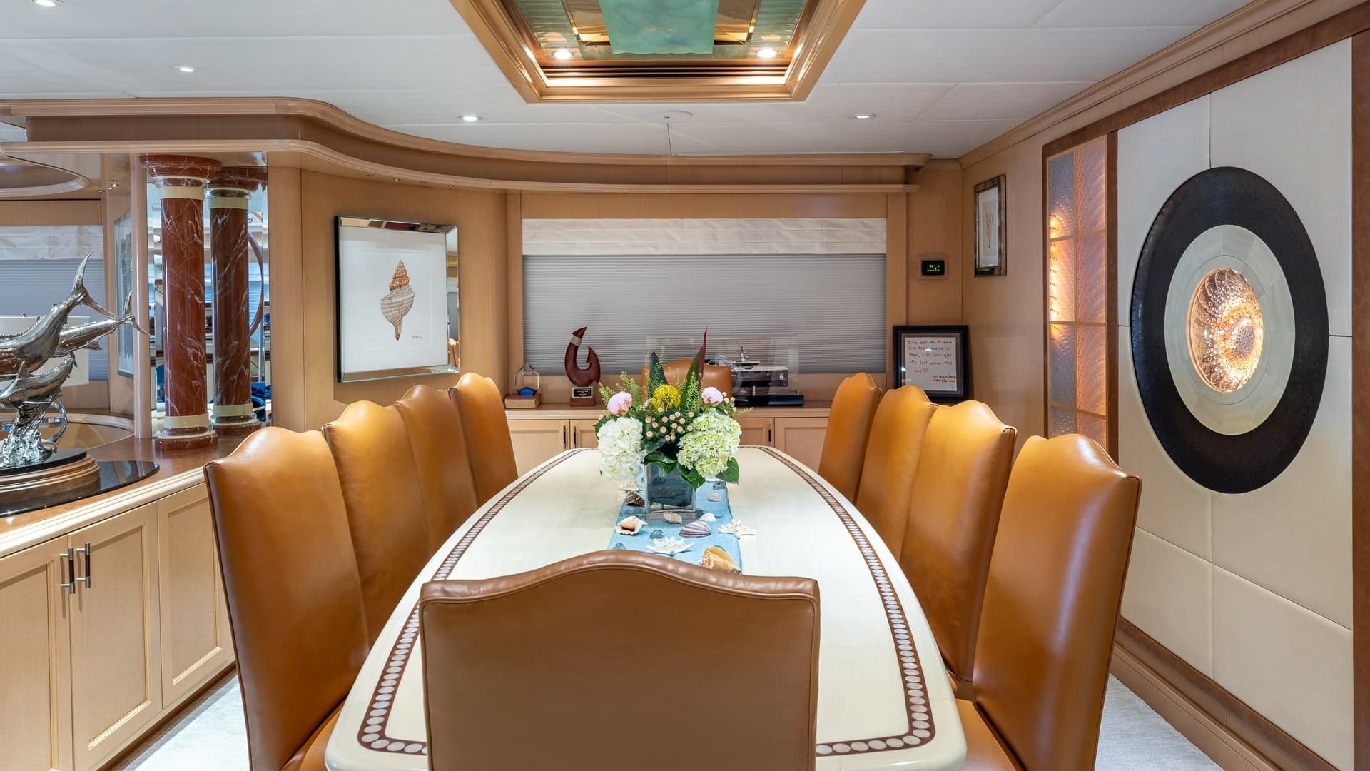 1998 Trinity Yachts Sport Fisherman - BAD COMPANY: Elegant Dining Area