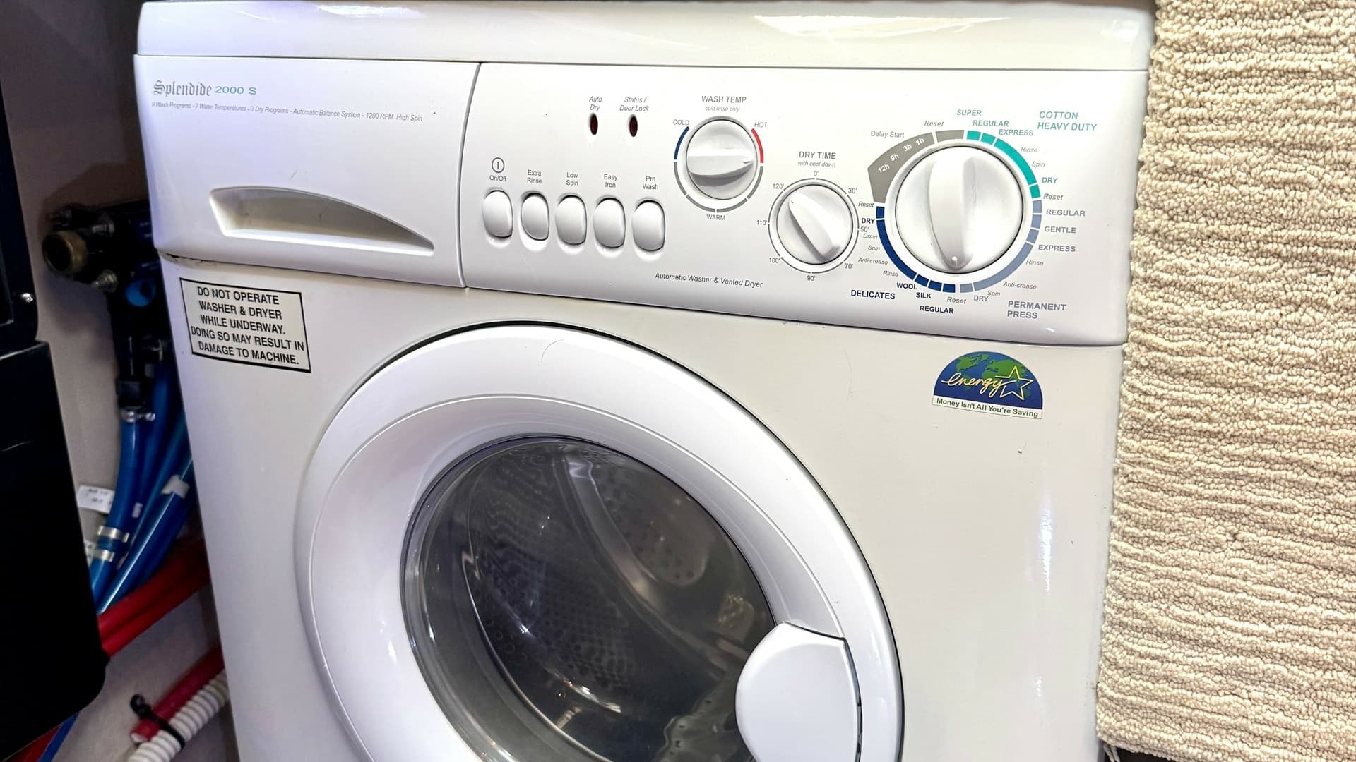 Laundry Area with Combo Washer/Dryer