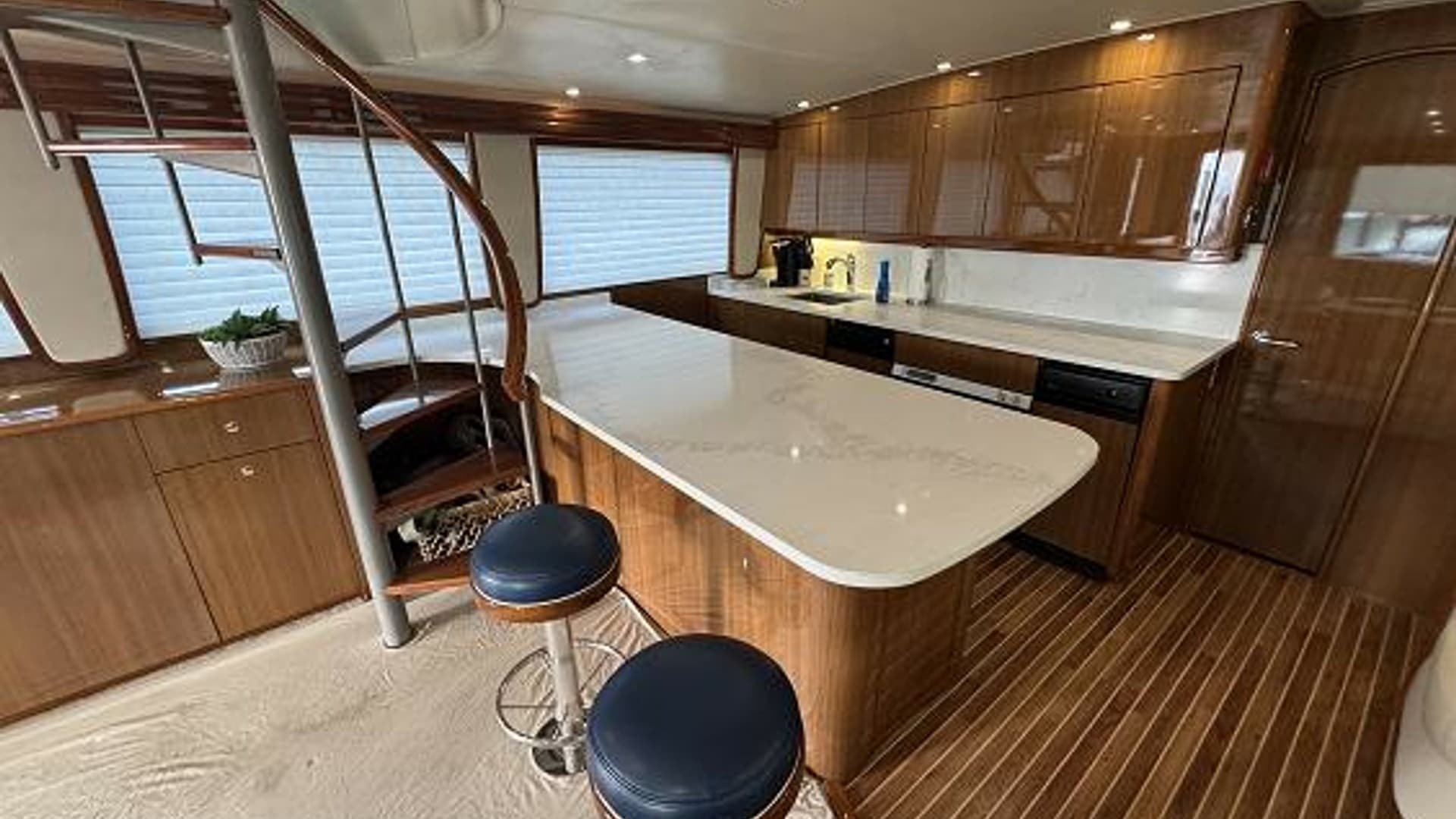 2007 74 Viking 74 Enclosed Bridge Never Settle - Galley