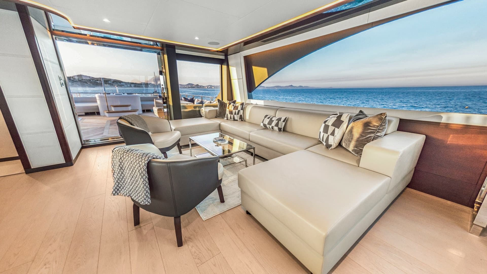 Spacious Salon with Ocean Views