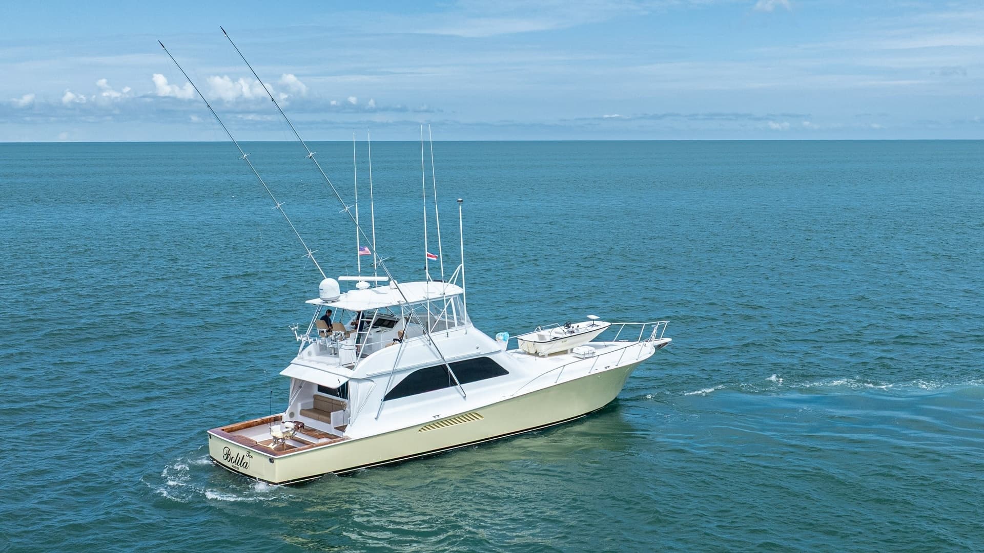 Aerial View of 2002 Viking 61 Convertible