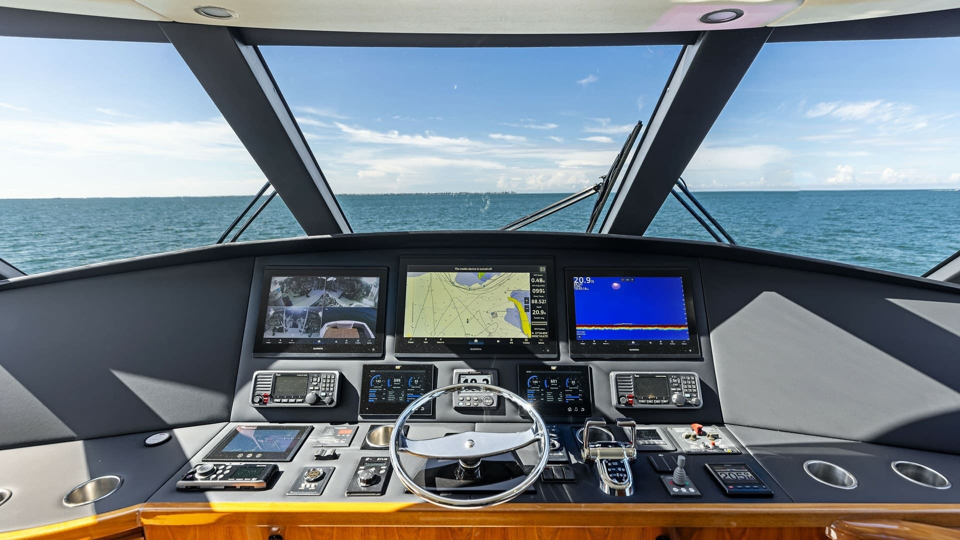 Helm Station with Ocean View