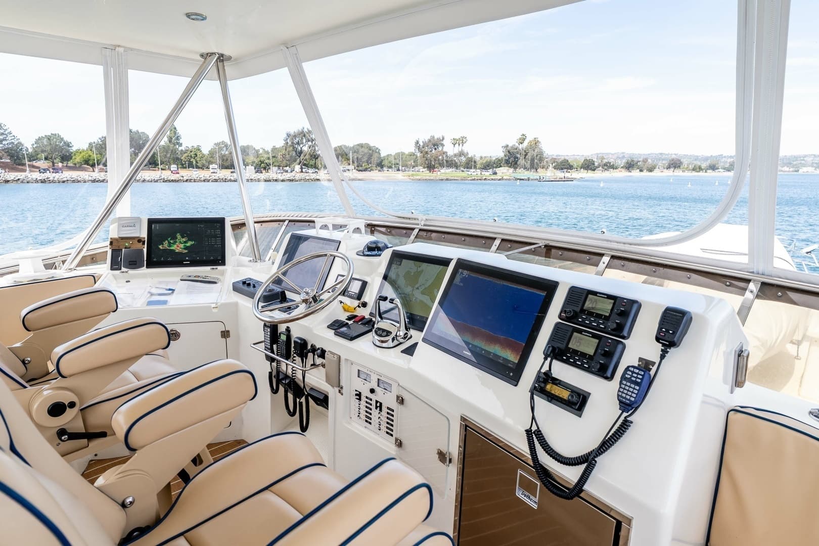 2019 Mikelson 50 Sportfisher "Miss B Haven" - Flybridge Helm Station