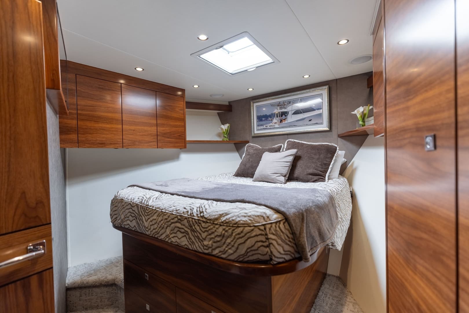 2023 Viking 72 Convertible- TEAM SUPREME- Forward Stateroom