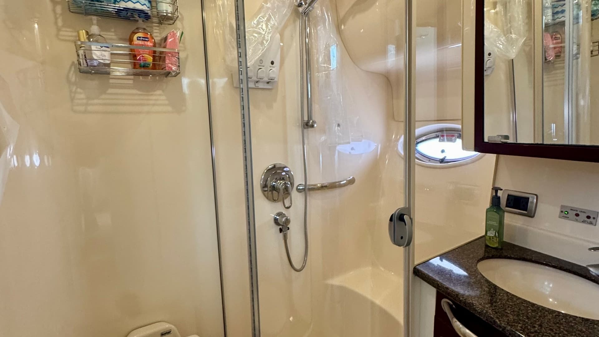 Elegant Yacht Bathroom with Shower