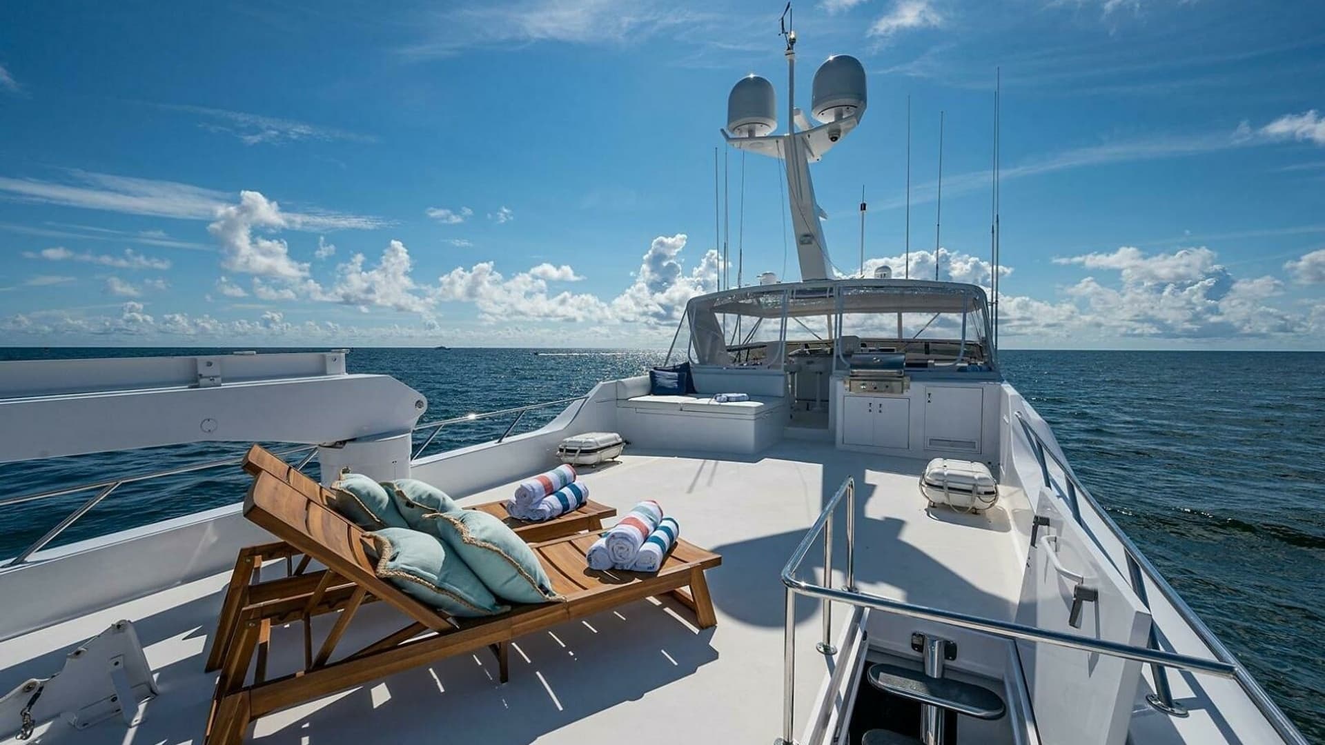 Spacious Sun Deck with Loungers