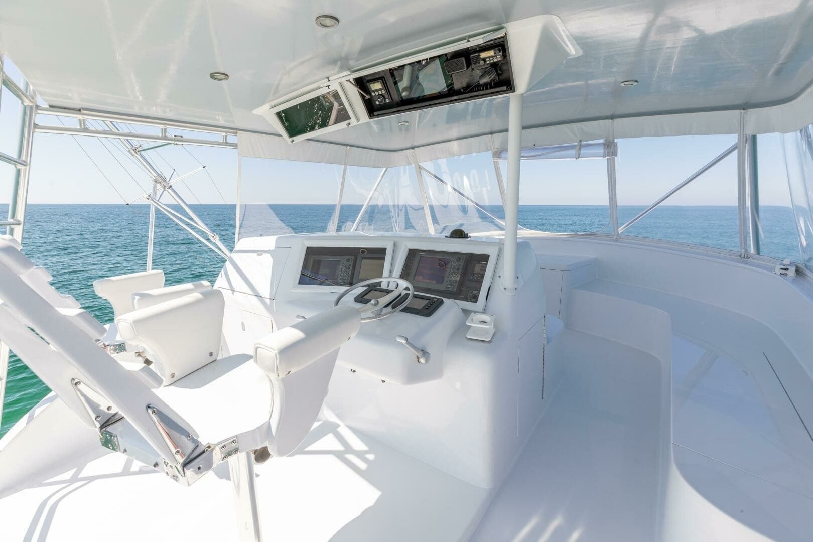 1998 Miller Marine 60' Convertible CAT'N'AROUND-Helm 5