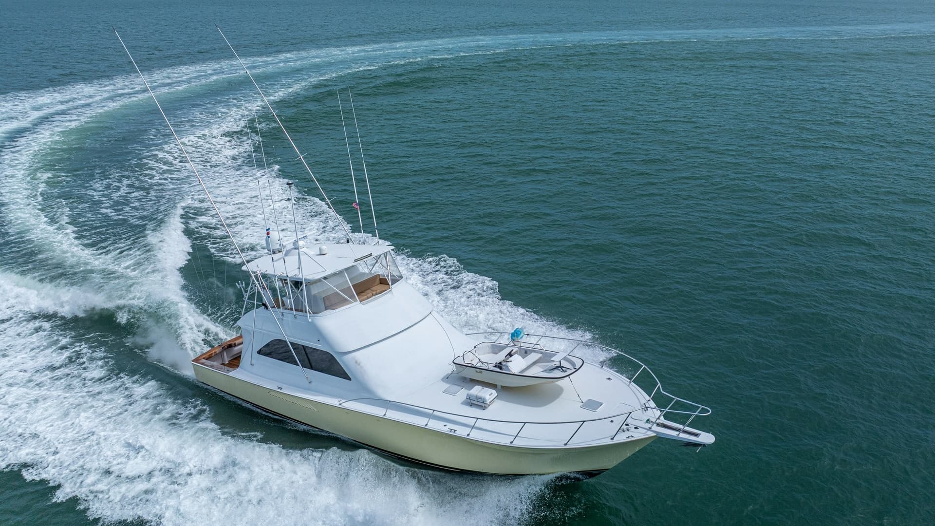 Aerial View of Viking 61 Convertible