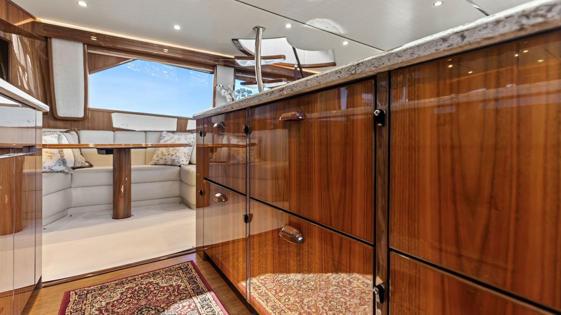 Galley and Salon View