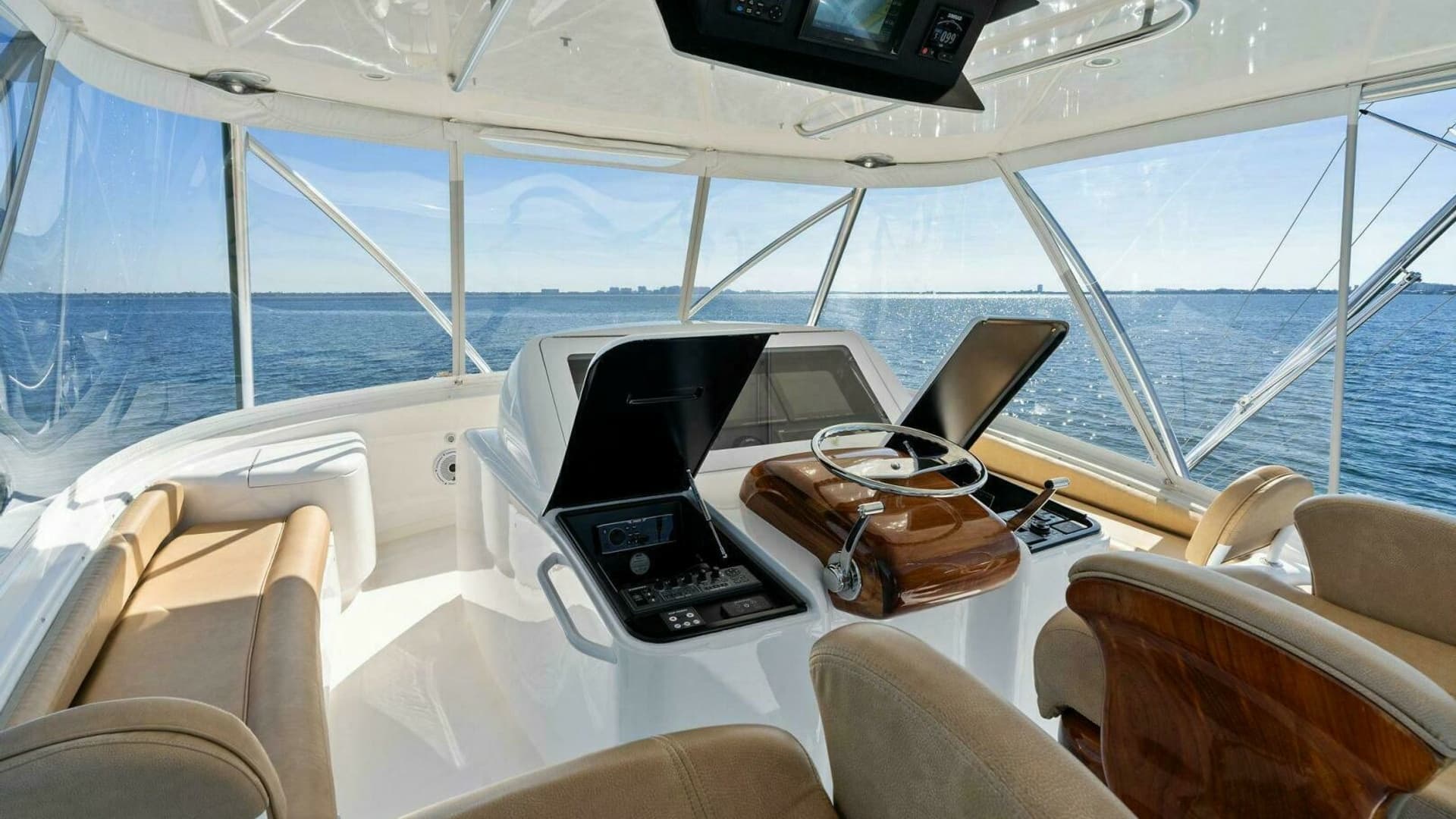 Flybridge with Helm Station