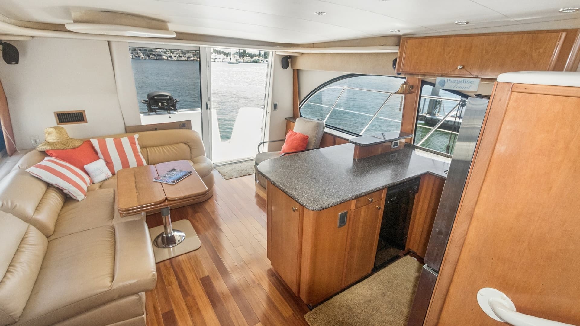 Main Salon with Galley View