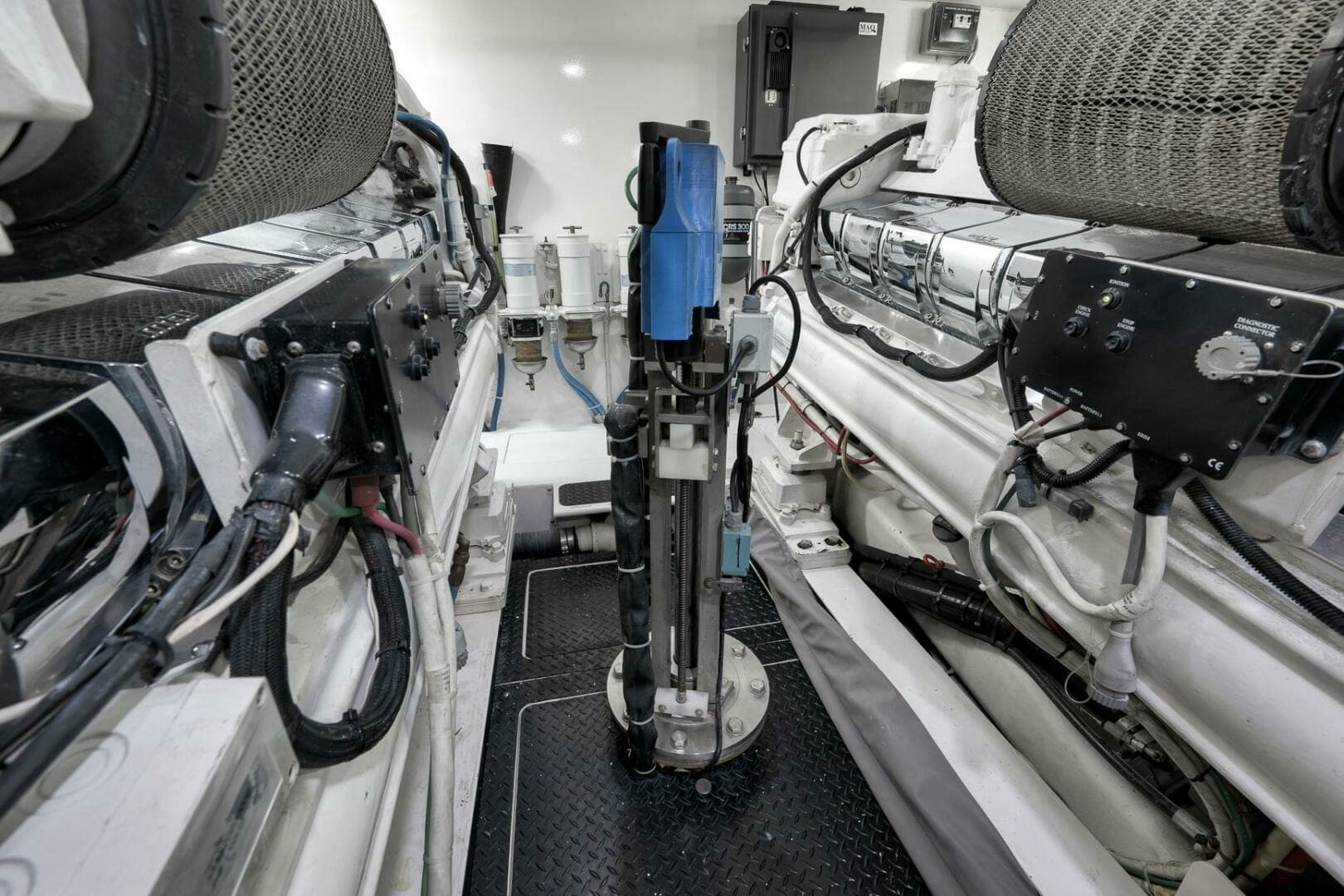 2011 Viking 76 Enclosed Bridge- TEUSEAS- Engine Room