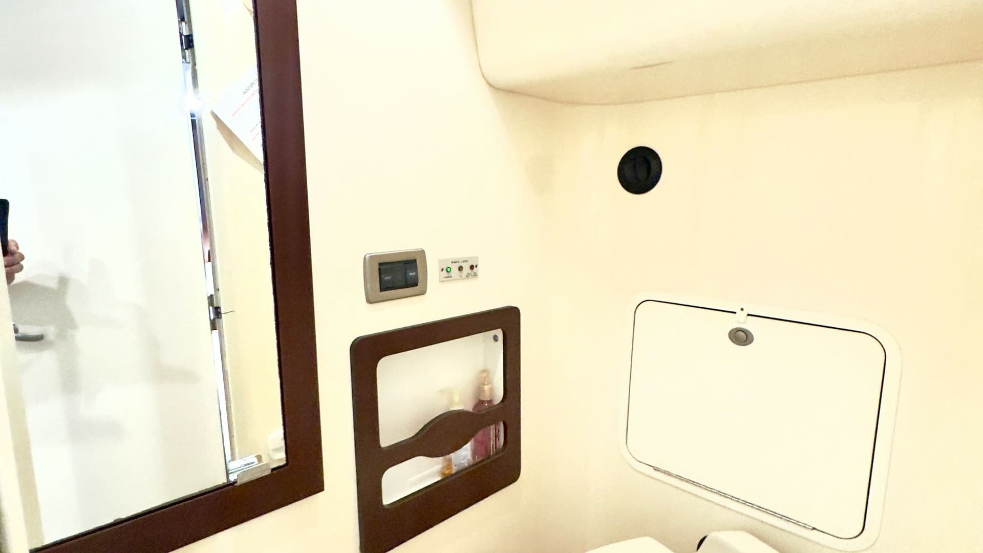 Compact Bathroom with Storage Features