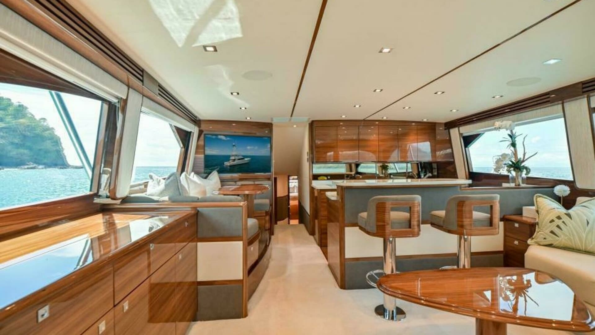 Spacious Salon with Panoramic Views
