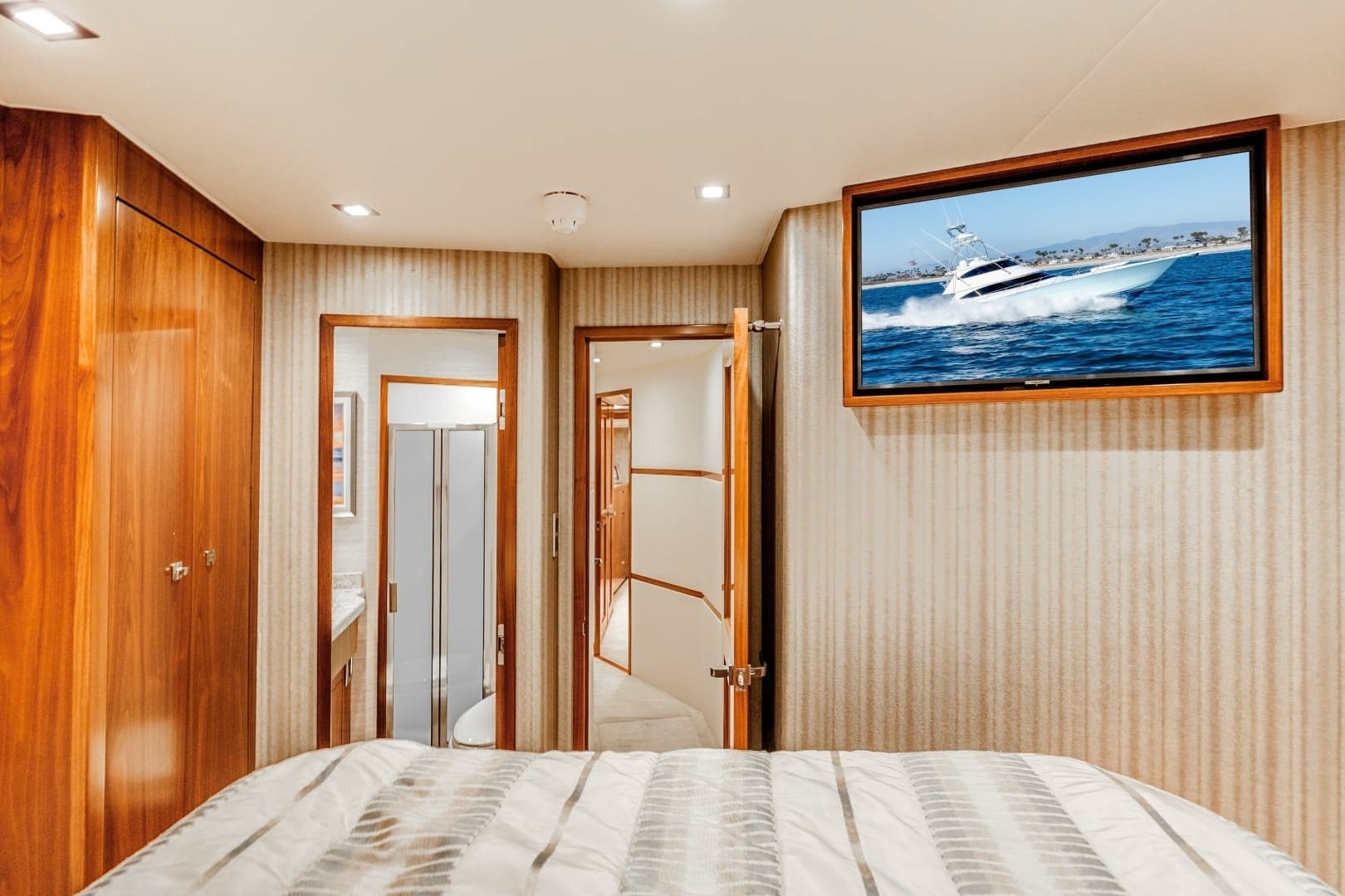 2018 Viking 72 Convertible "50 Caliber" - Guest Stateroom with Ensuite