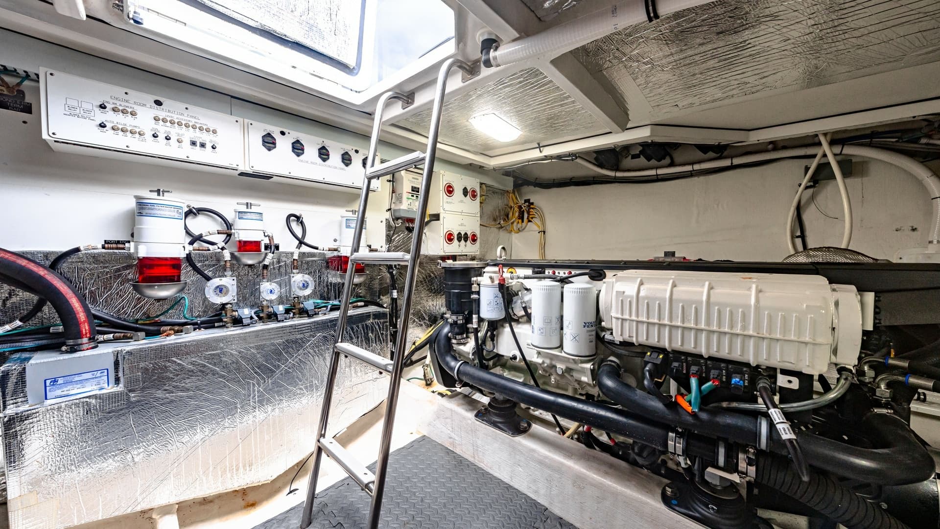 Engine Room with Mechanical Systems